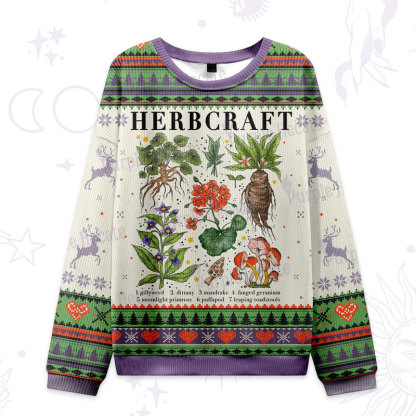 Purplehecate Magical Herbcraft Ugly Christmas Sweatshirts