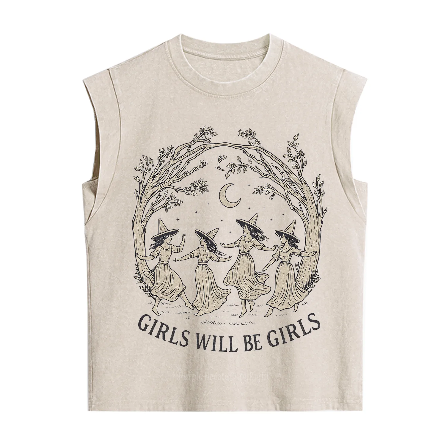 Purplehecate Girls Will Be Girls Witch Vintage Washed Tank