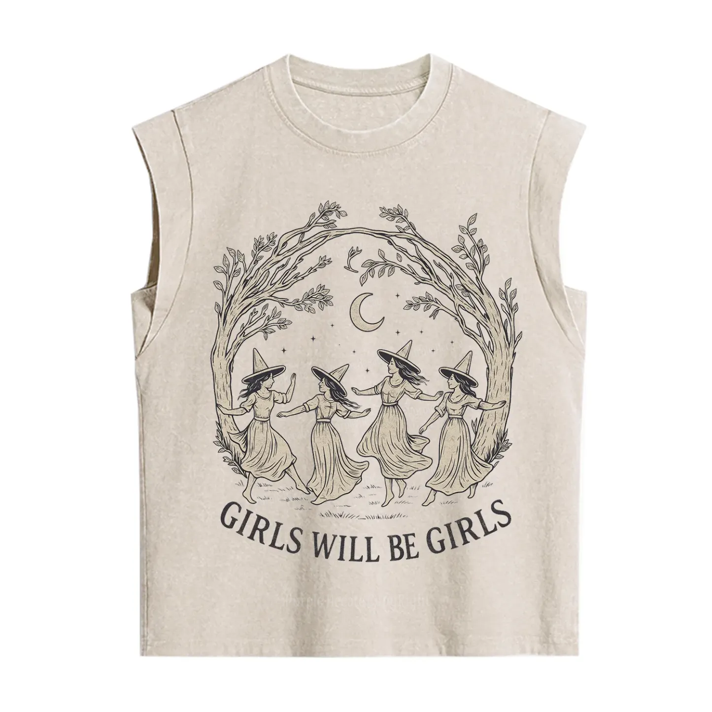 Purplehecate Girls Will Be Girls Witch Vintage Washed Tank
