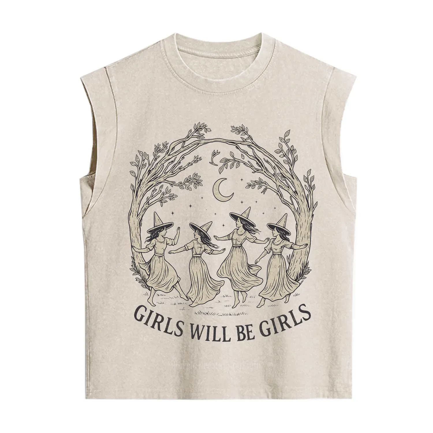 Purplehecate Girls Will Be Girls Witch Vintage Washed Tank