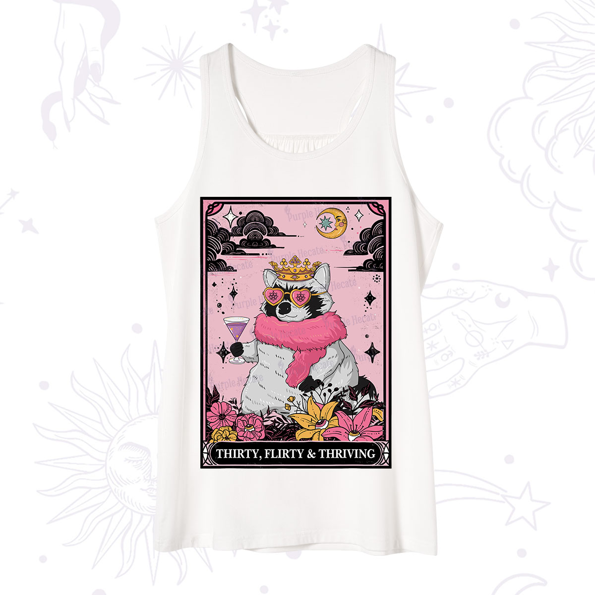 Purplehecate The Thirty Flirty Thriving Oracle Card Tank