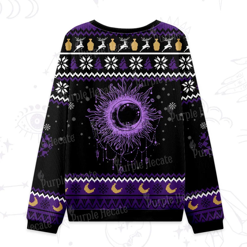 Purplehecate Starry Eye Ugly Christmas Sweatshirts