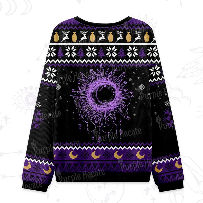 Purplehecate Starry Eye Ugly Christmas Sweatshirts