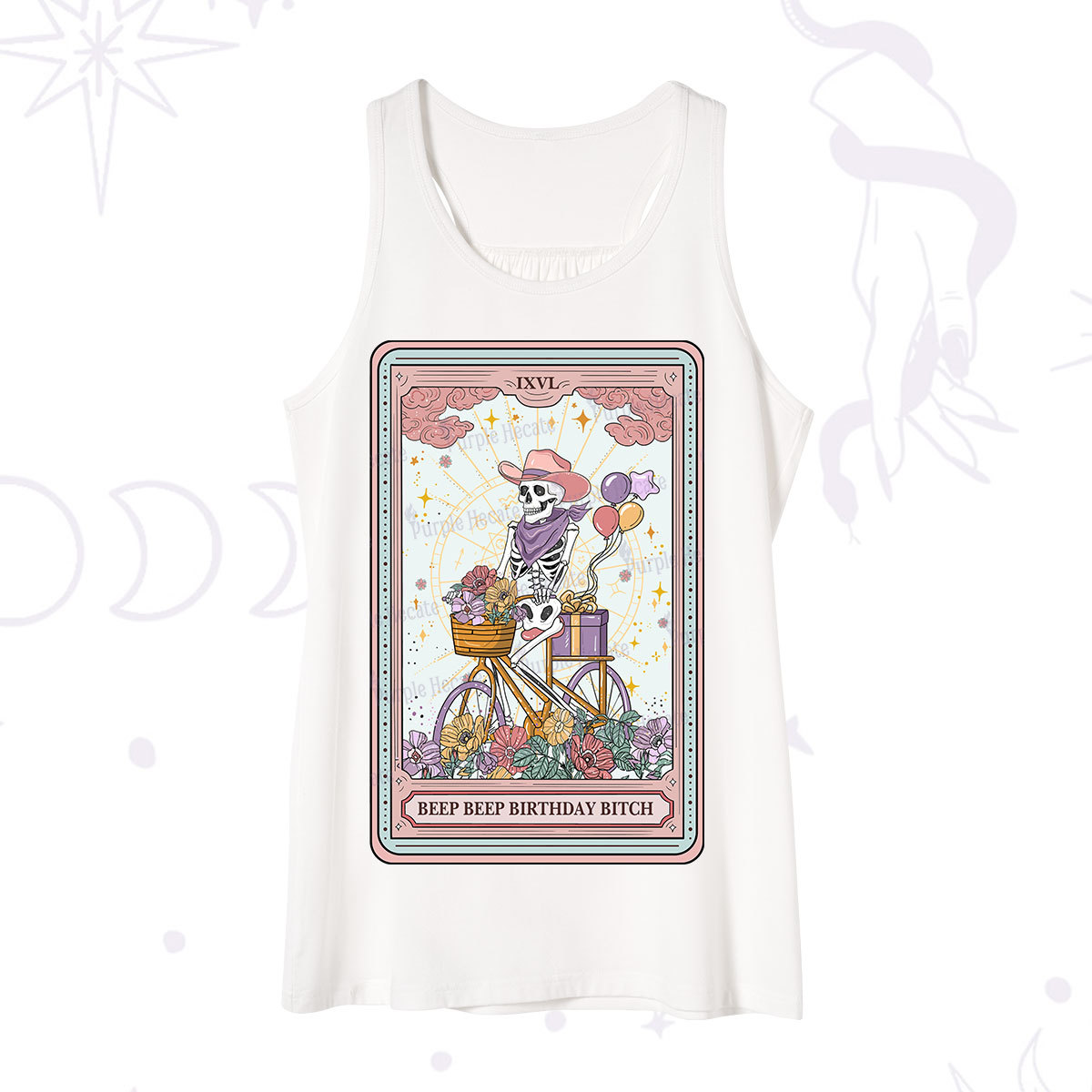 Purplehecate The Beep Beep Birthday Bitch Tarot Tank