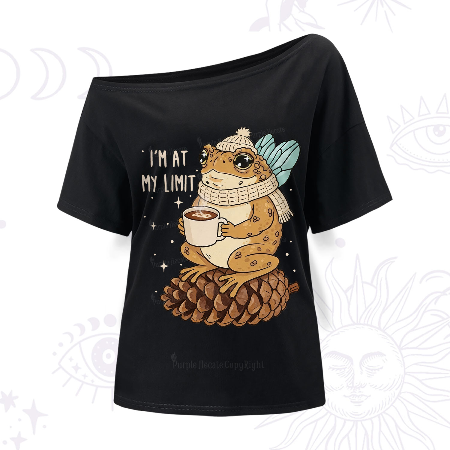 Purplehecate I'm At My Limit Funny Frog One Shoulder T-Shirt