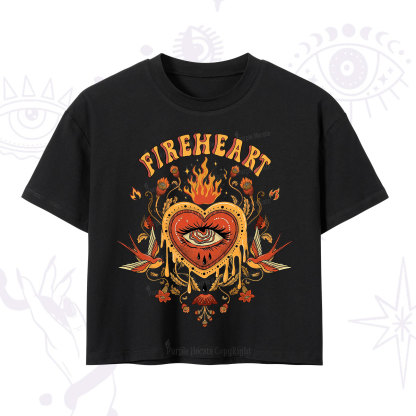 Purplehecate Fireheart Crop T-Shirt