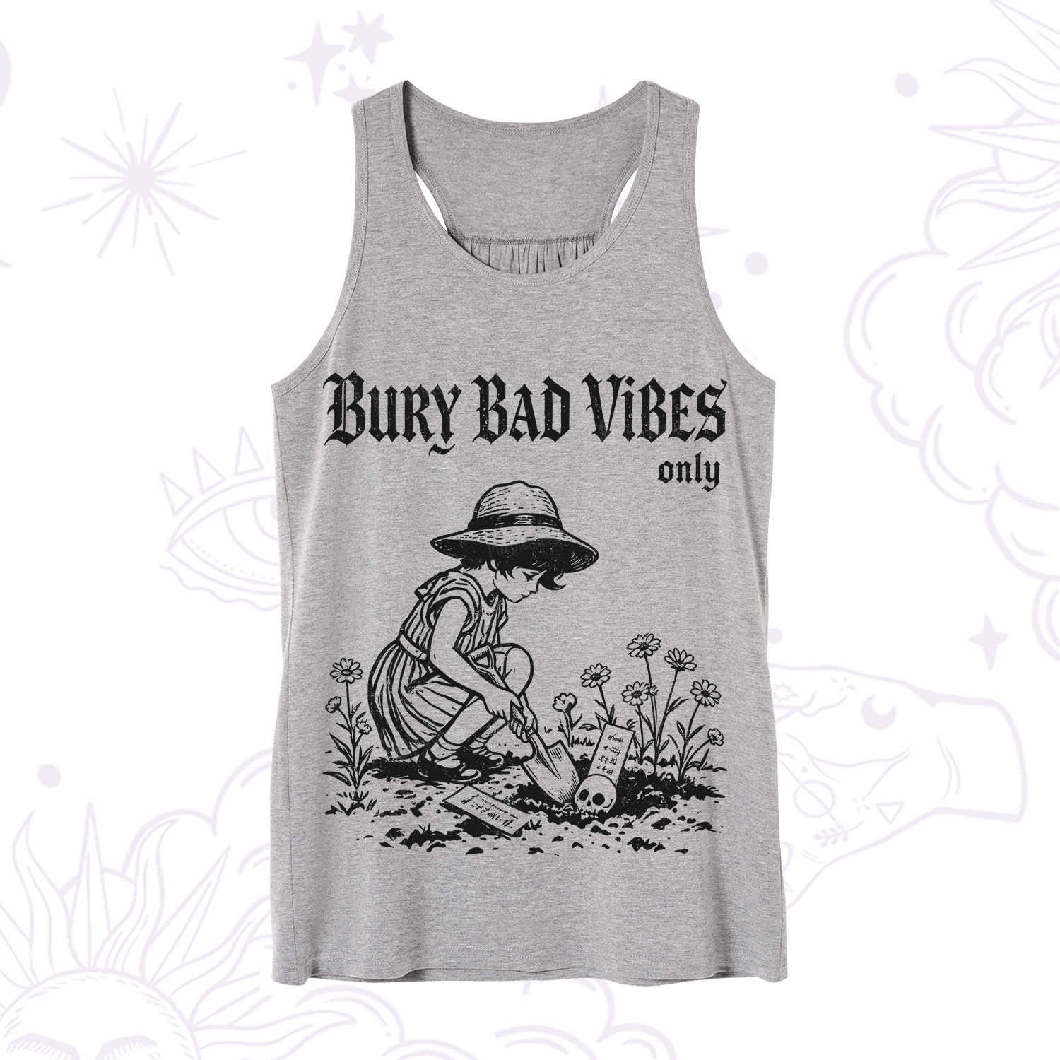 Purplehecate Bury Bad Vibes Only Tank