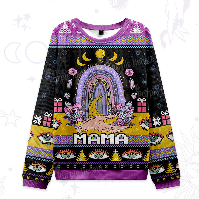 Magic Purplehecate Gothic Mama Rainbow Ugly Christmas Sweatshirts