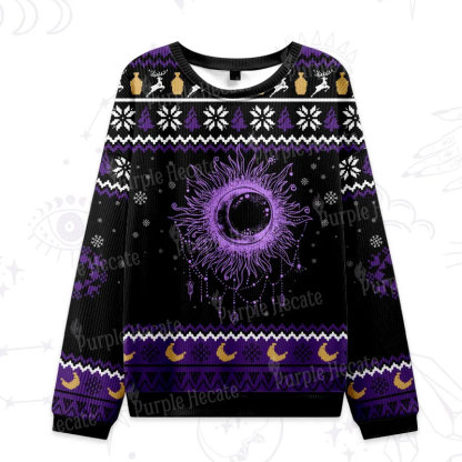 Purplehecate Starry Eye Ugly Christmas Sweatshirts