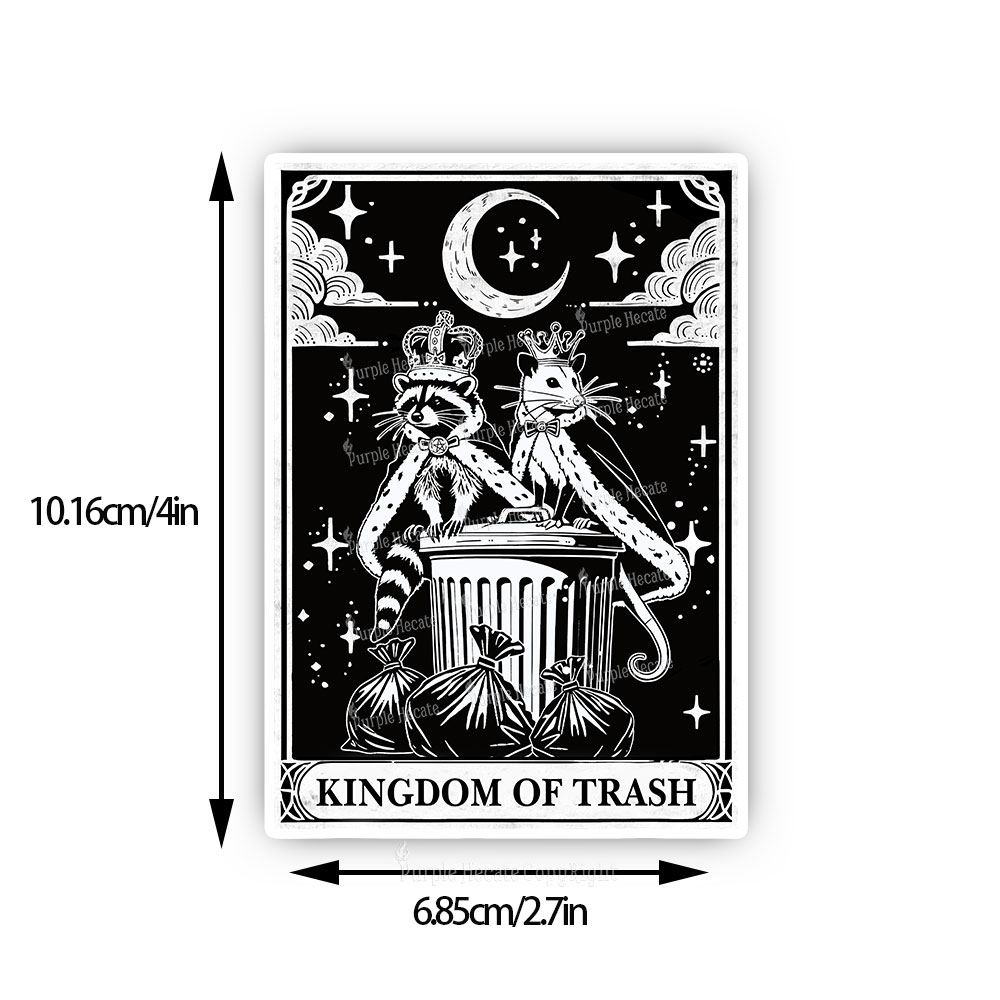 Purplehecate The Kingdom Of Trash Tarot Sticker