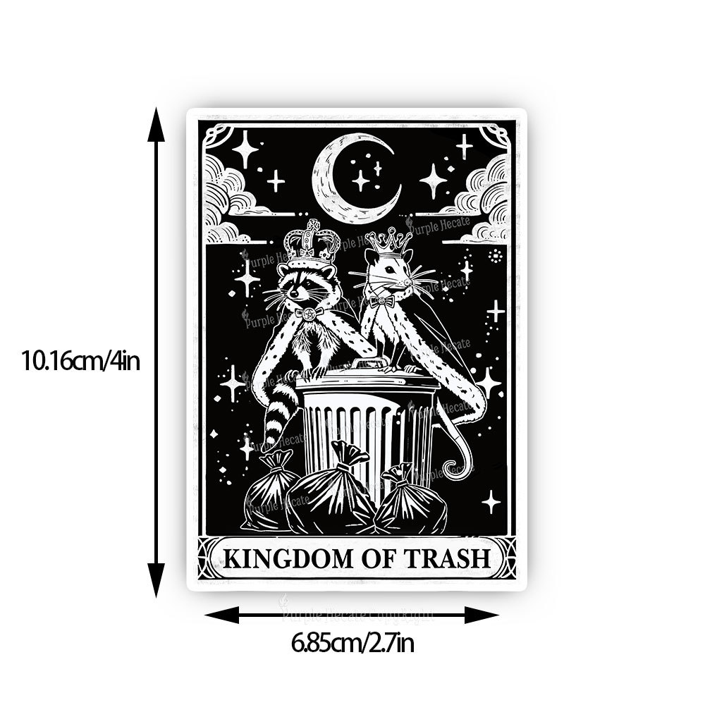 Purplehecate The Kingdom Of Trash Tarot Sticker