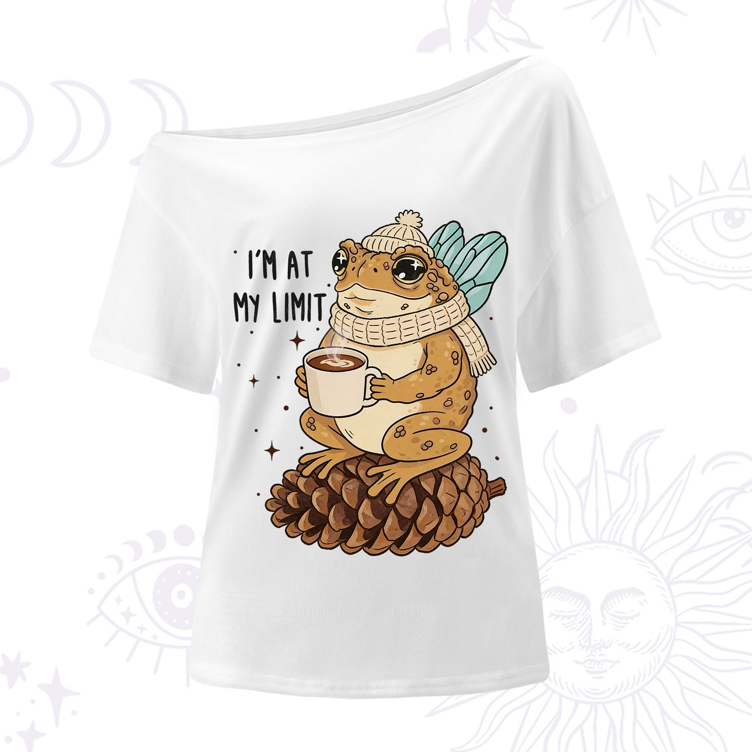 Purplehecate I'm At My Limit Funny Frog One Shoulder T-Shirt
