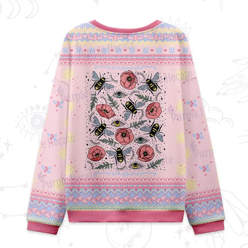 Purplehecate The Bee's Knees Ugly Christmas Sweatshirts
