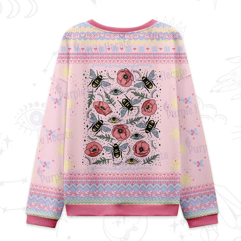 Purplehecate The Bee's Knees Ugly Christmas Sweatshirts