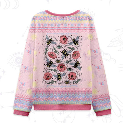 Purplehecate The Bee's Knees Ugly Christmas Sweatshirts