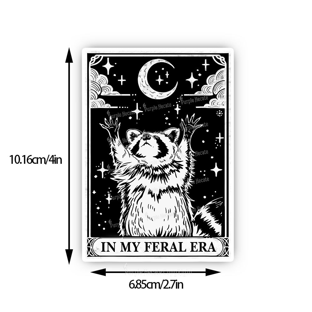 Purplehecate The In My Feral Era Oracle Card Sticker