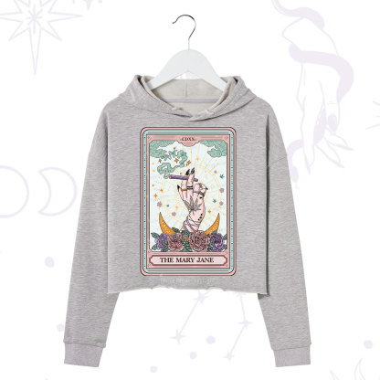 Purplehecate The Mary Jane Tarot Crop Hoodie