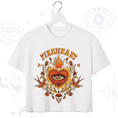 Purplehecate Fireheart Crop T-Shirt