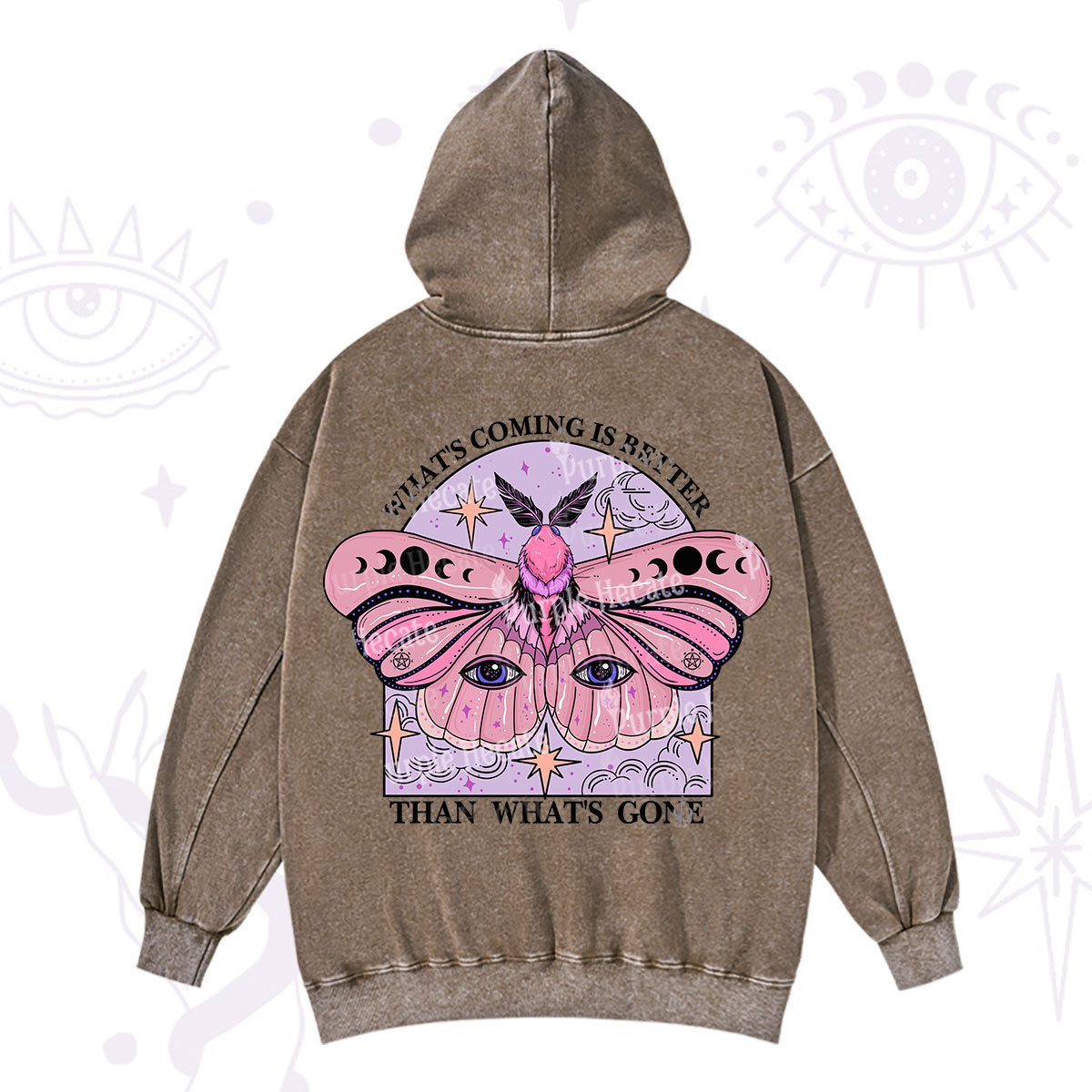 Purplehecate What's Coming Is Better Than What's Gone Washed Hoodie