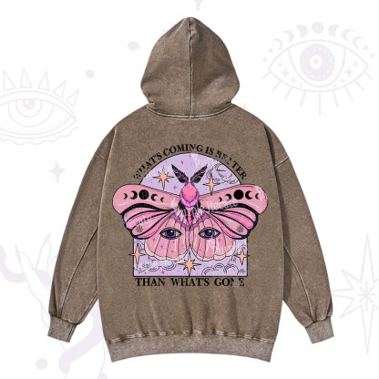 Purplehecate What's Coming Is Better Than What's Gone Washed Hoodie