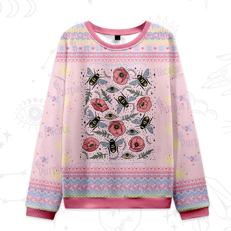 Purplehecate The Bee's Knees Ugly Christmas Sweatshirts