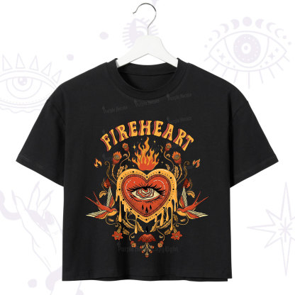 Purplehecate Fireheart Crop T-Shirt