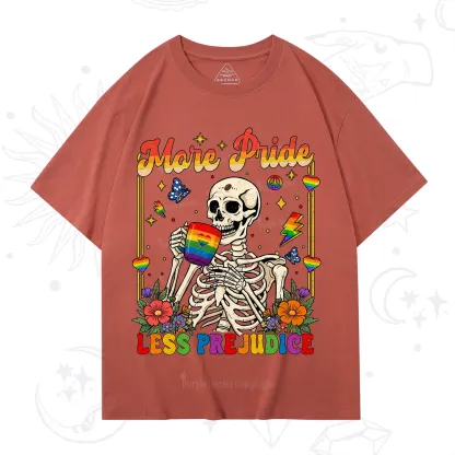 Purplehecate More Pride Less Prejudice Skeleton T-Shirt