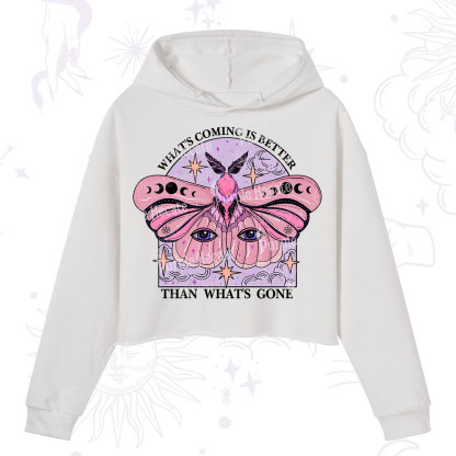 Purplehecate What's Coming Is Better Than What's Gone Crop Hoodie
