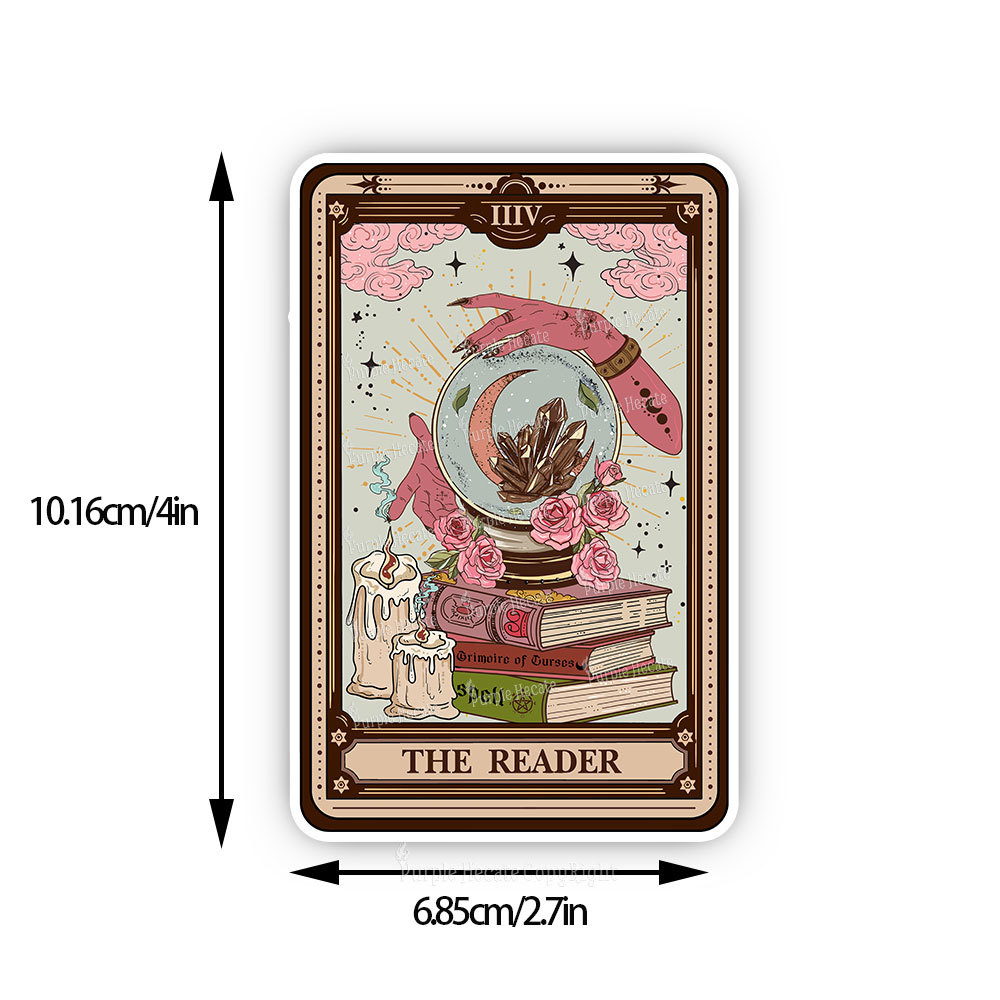 Purplehecate The Reader Tarot Witch Vibes Sticker