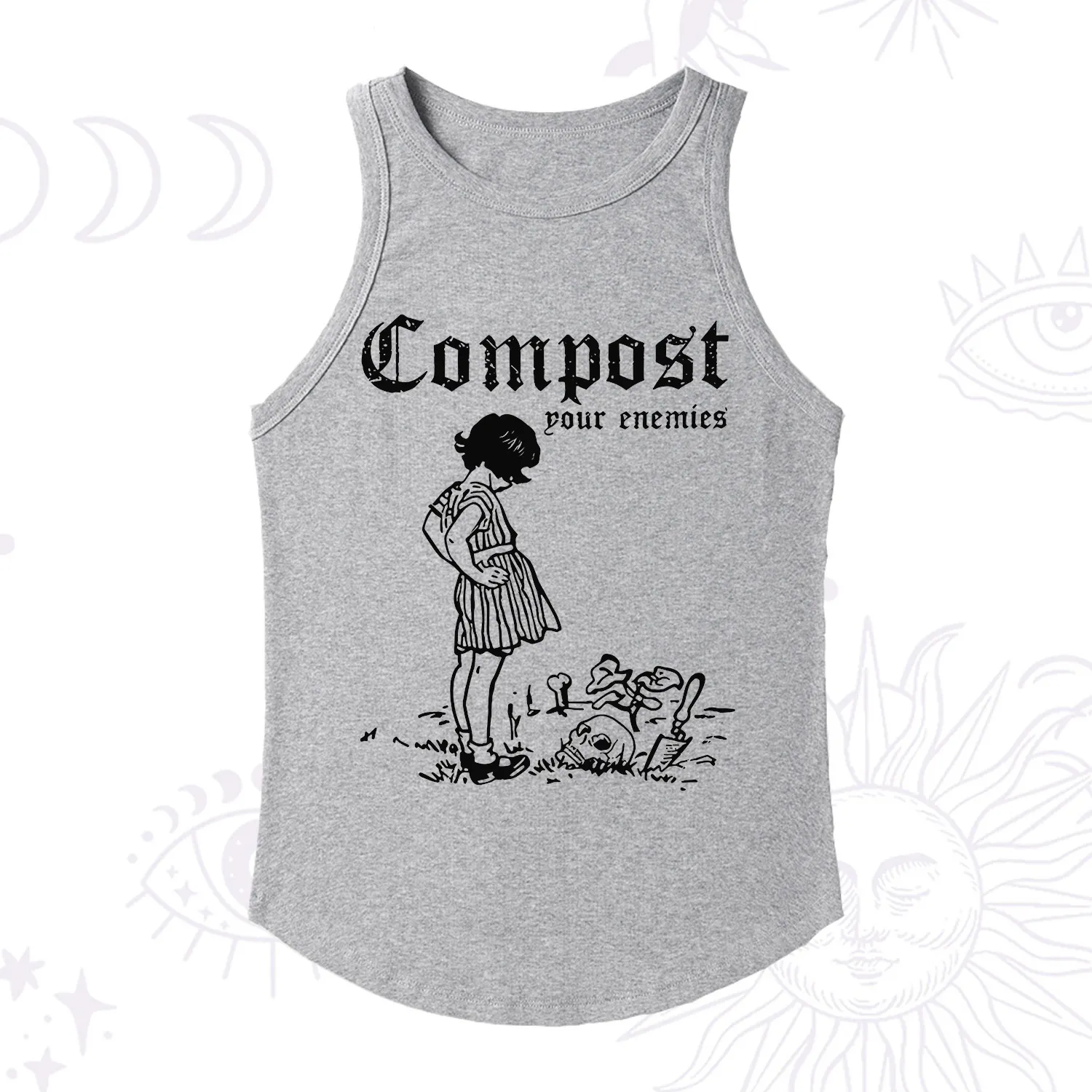 Purplehecate Compost Your Enemies Racerback Tank Top
