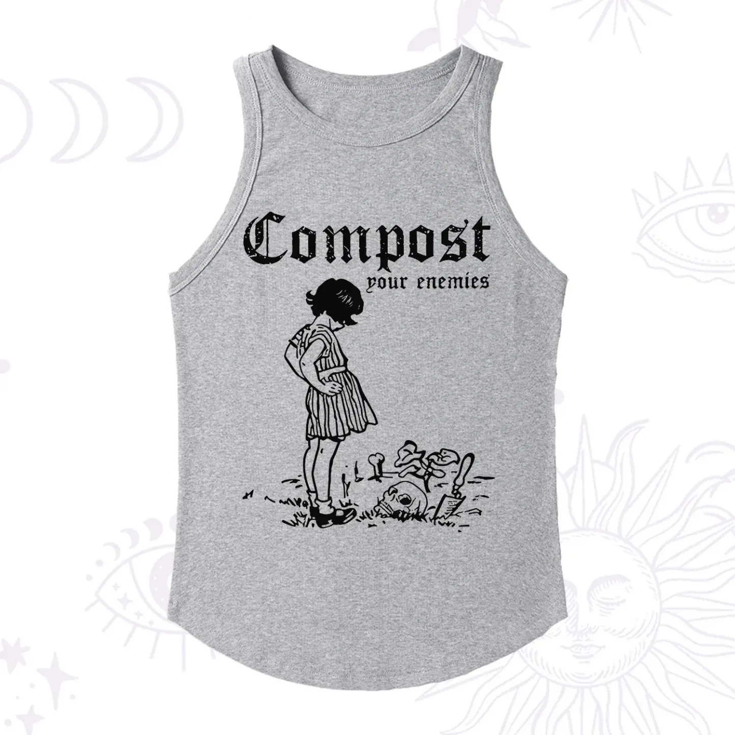Purplehecate Compost Your Enemies Racerback Tank Top