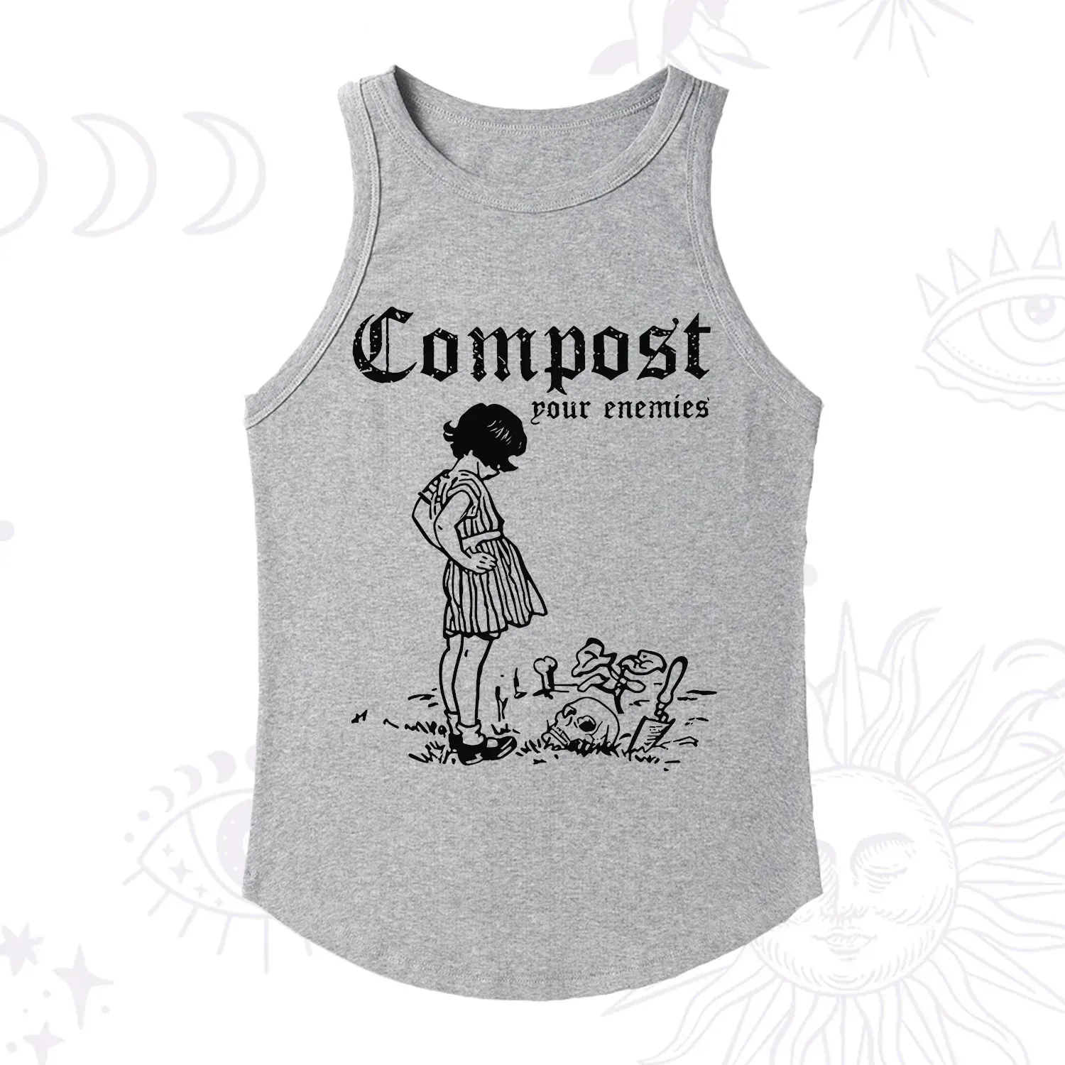 Purplehecate Compost Your Enemies Racerback Tank Top