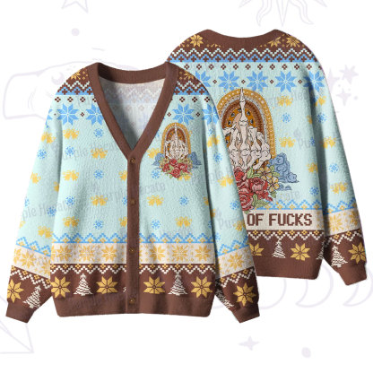 Purplehecate The Zero Of Fucks Ugly Cardigan Sweaters