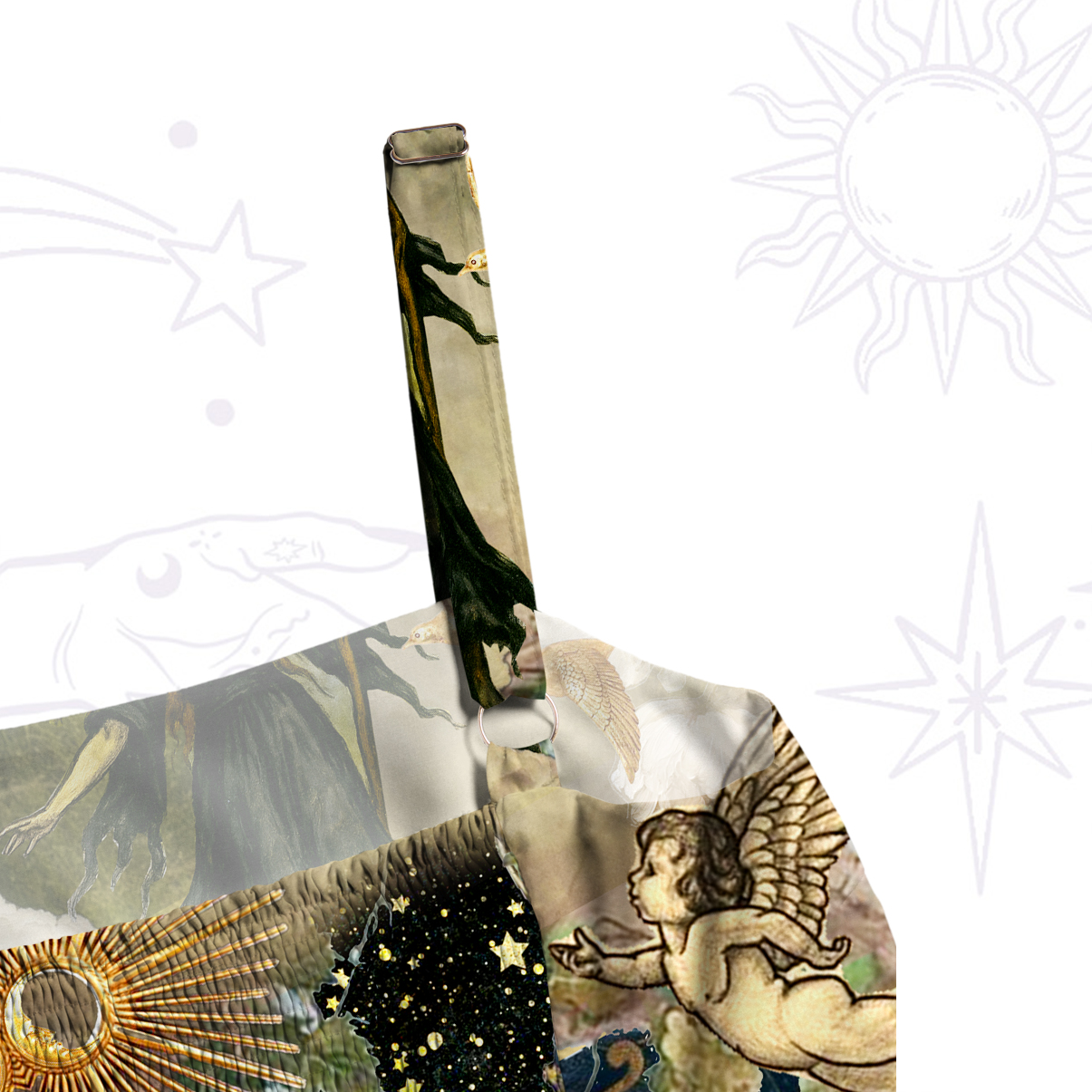 Purplehecate Garden of the Celestial Witch Wide Straps Maxi Dress