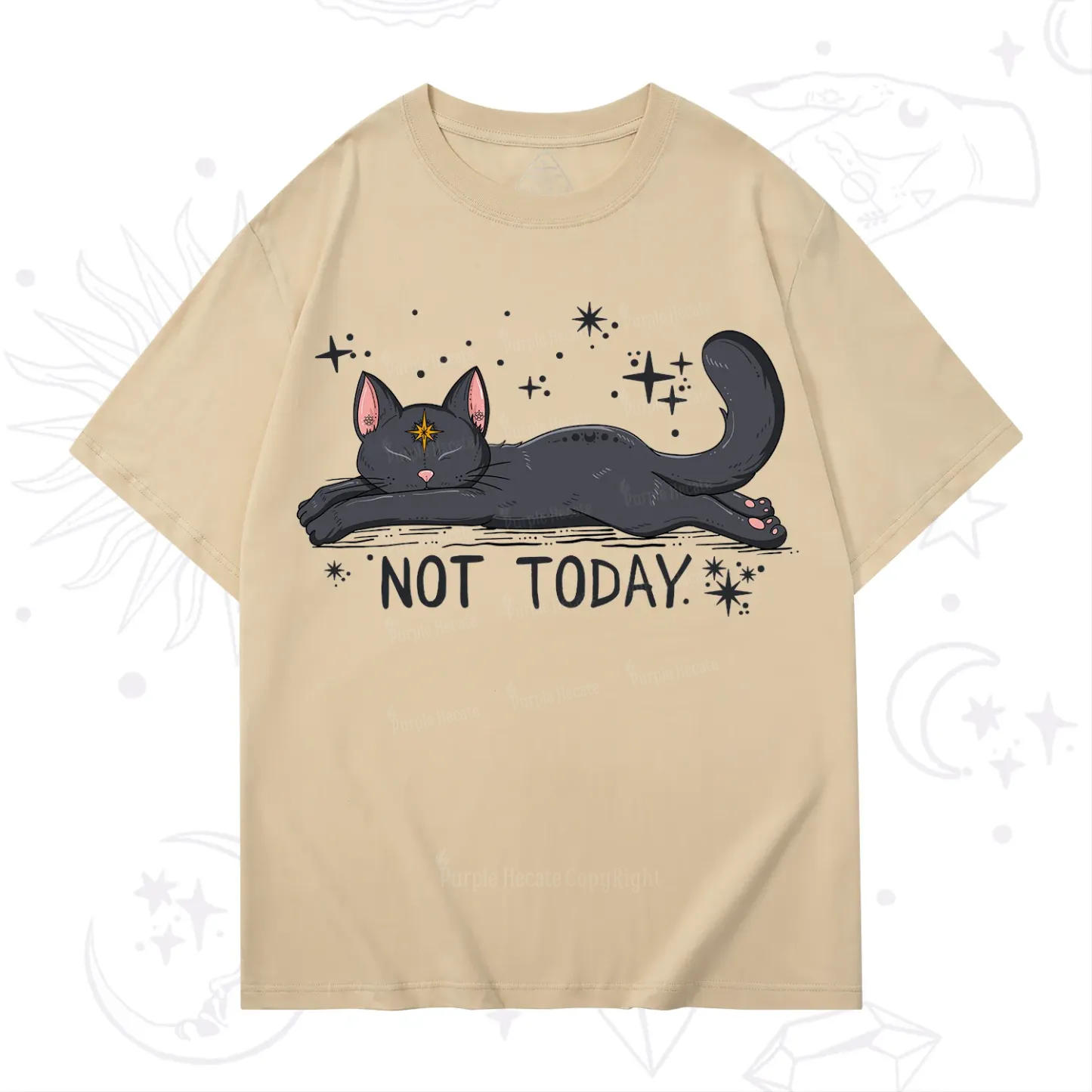 Purplehecate Not Today Cat T-Shirt