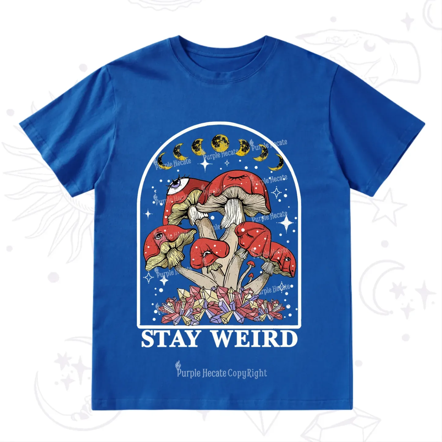 Purplehecate Stay Weird Mushroom T-Shirt
