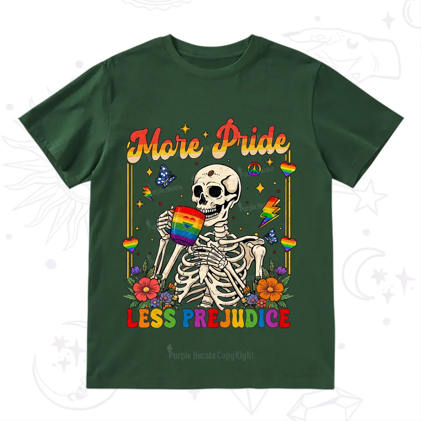 Purplehecate More Pride Less Prejudice Skeleton T-Shirt