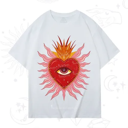 Purplehecate Sacred Flame Heart T-Shirt