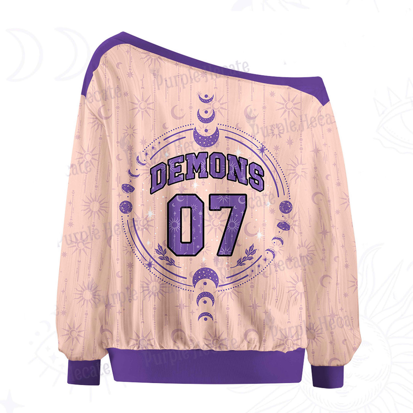 Purplehecate Demons 07 Off The Shoulder Graphic Jersey