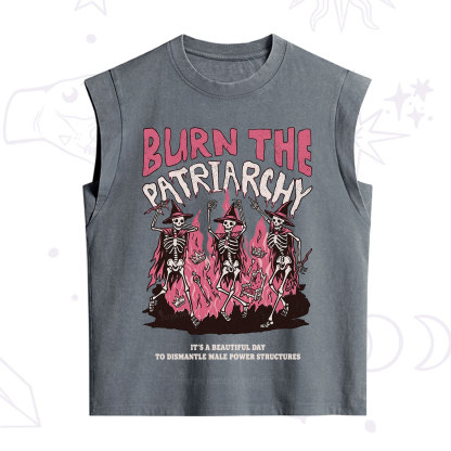 Purplehecate Burn The Patriarchy Vintage Washed Tank