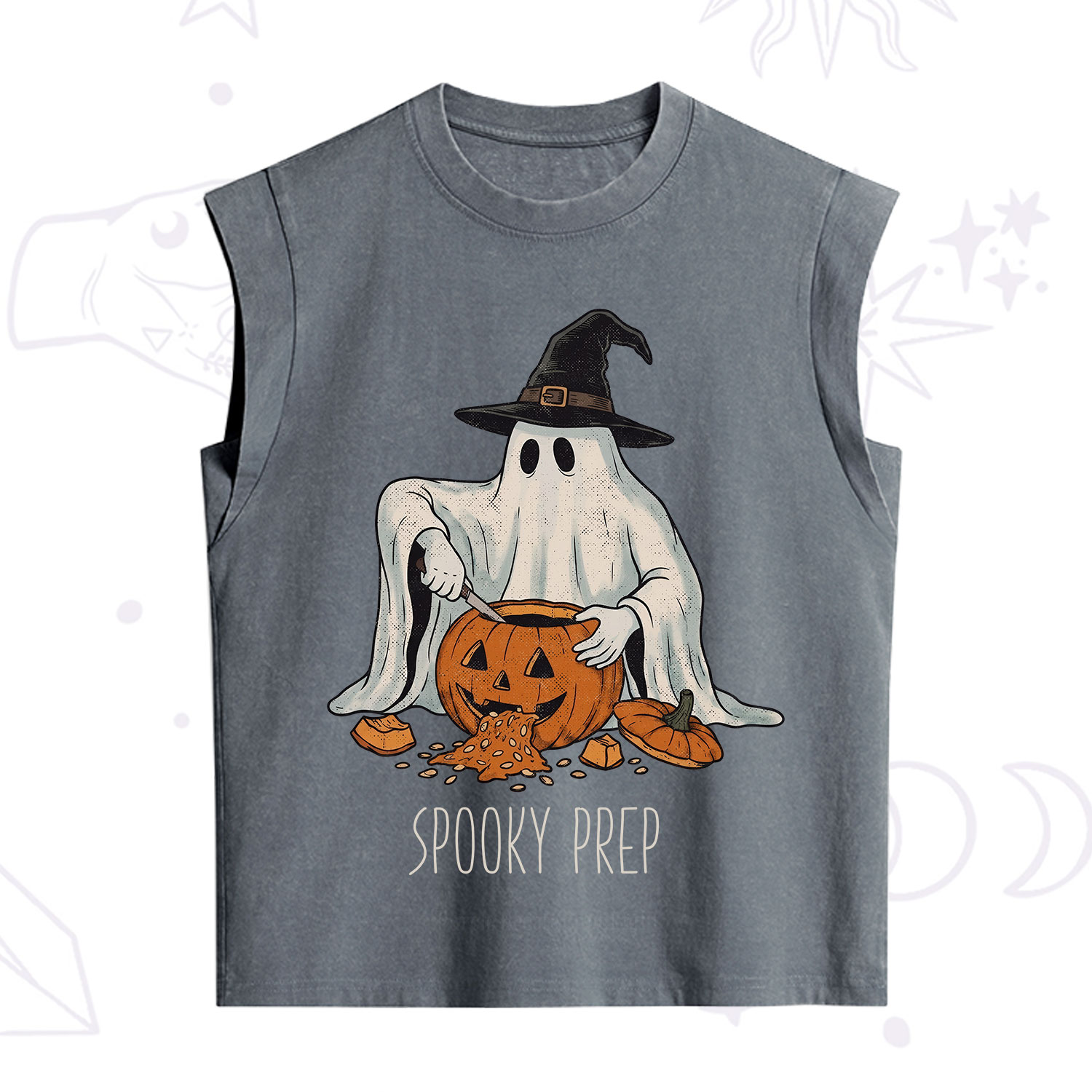 Purplehecate Spooky Prep Ghost Vintage Washed Tank