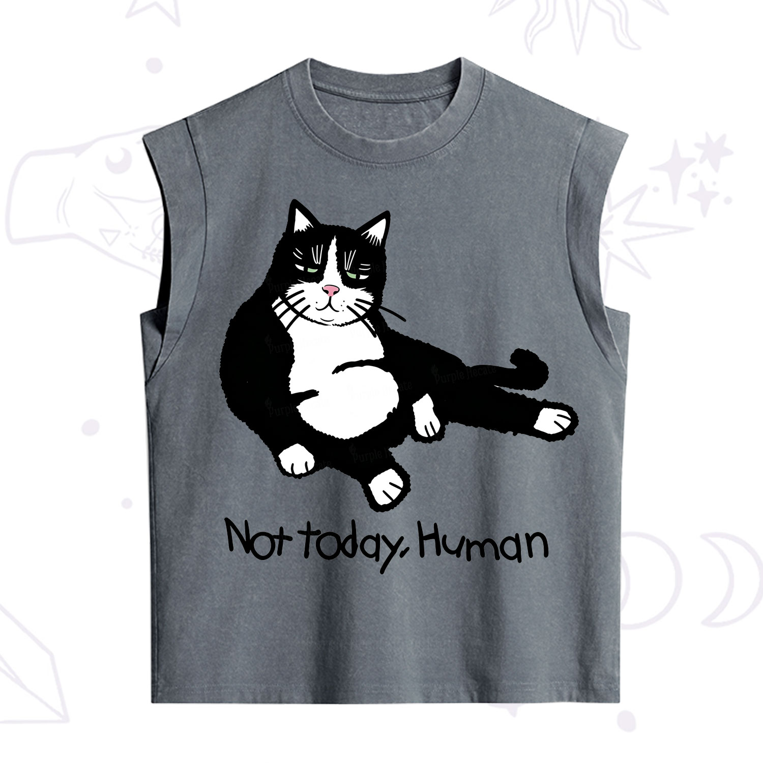 [Copy]Purplehecate Zero Of Fucks Raccoon Vintage Washed Tank