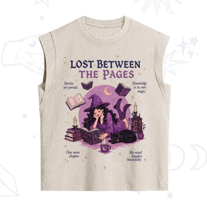 Purplehecate Lost Between the Pages Vintage Washed Tank