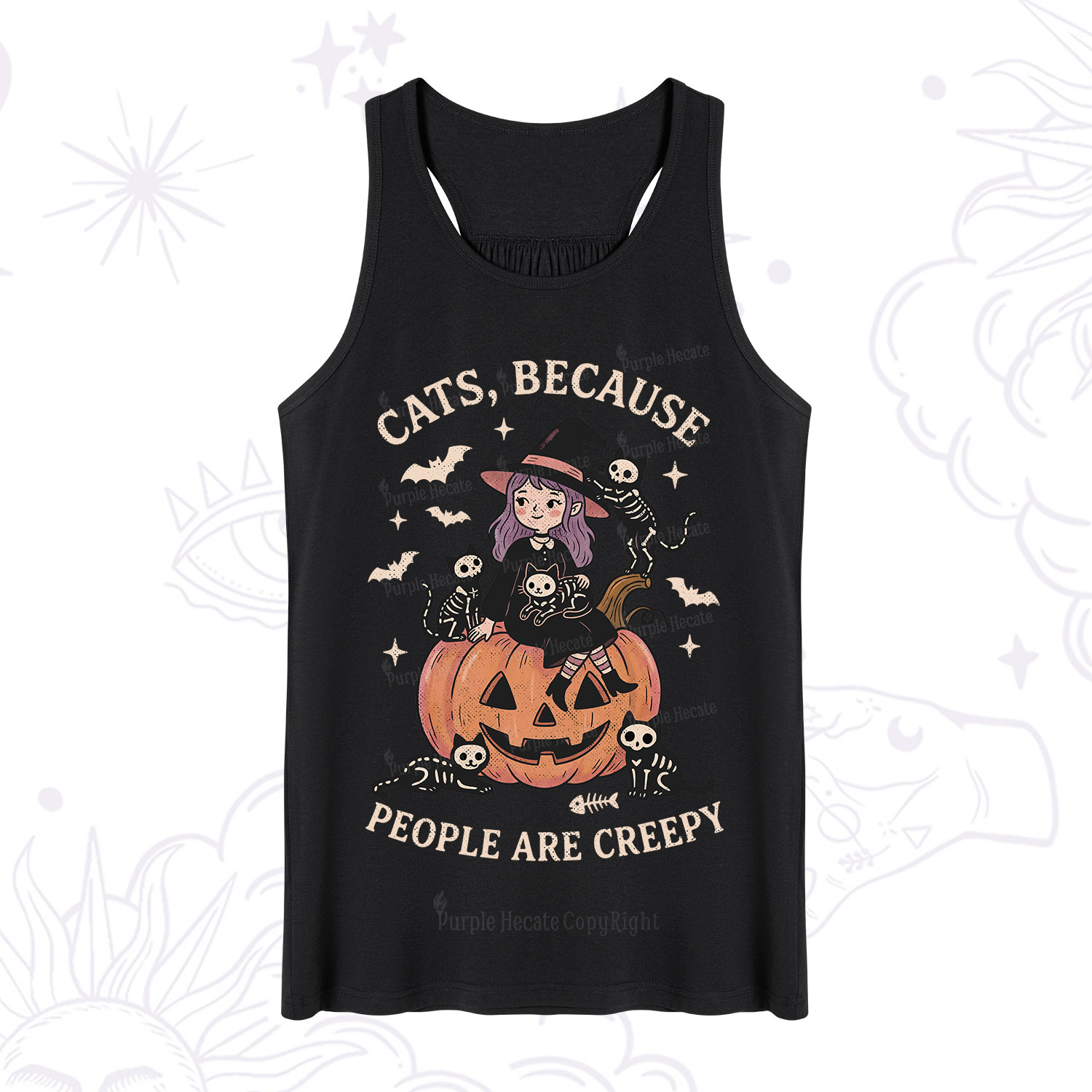 Purplehecate Cats Because People Are Creepy Tank