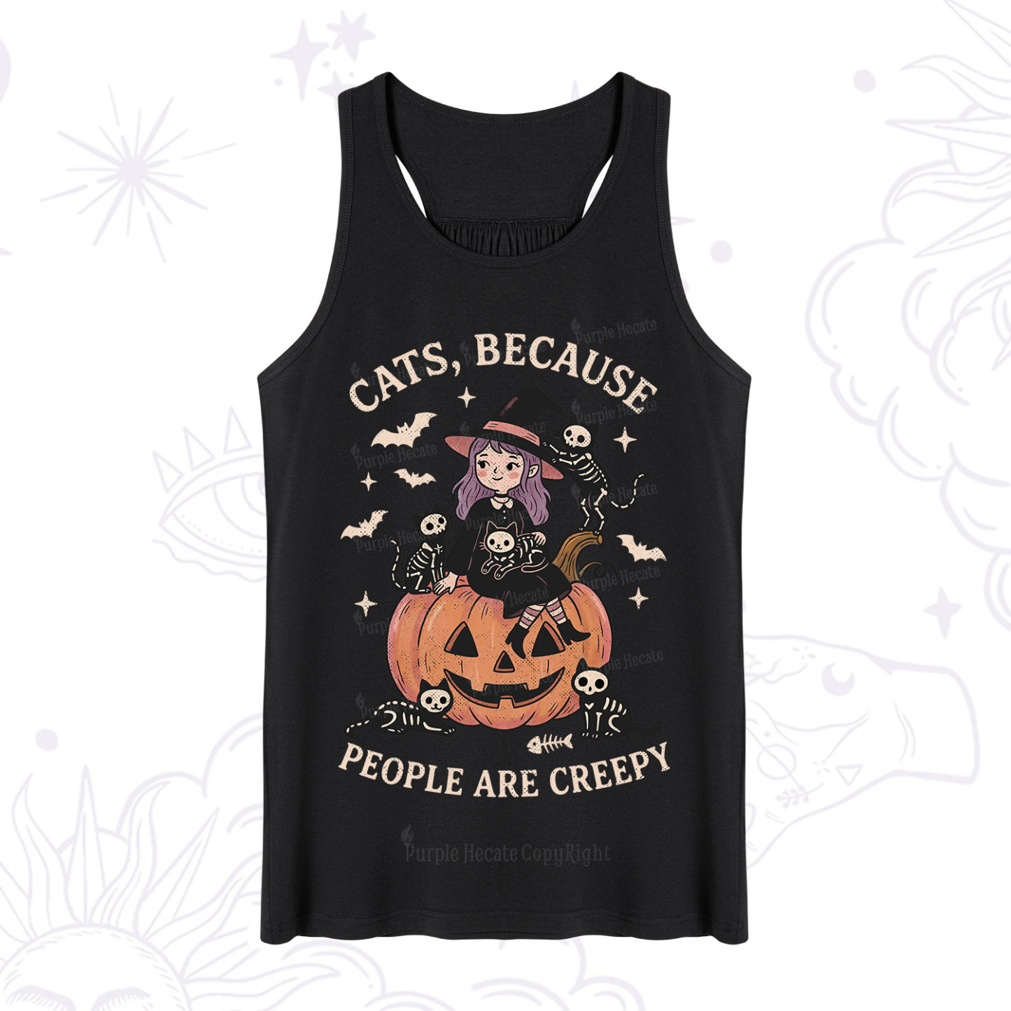 Purplehecate Cats Because People Are Creepy Tank