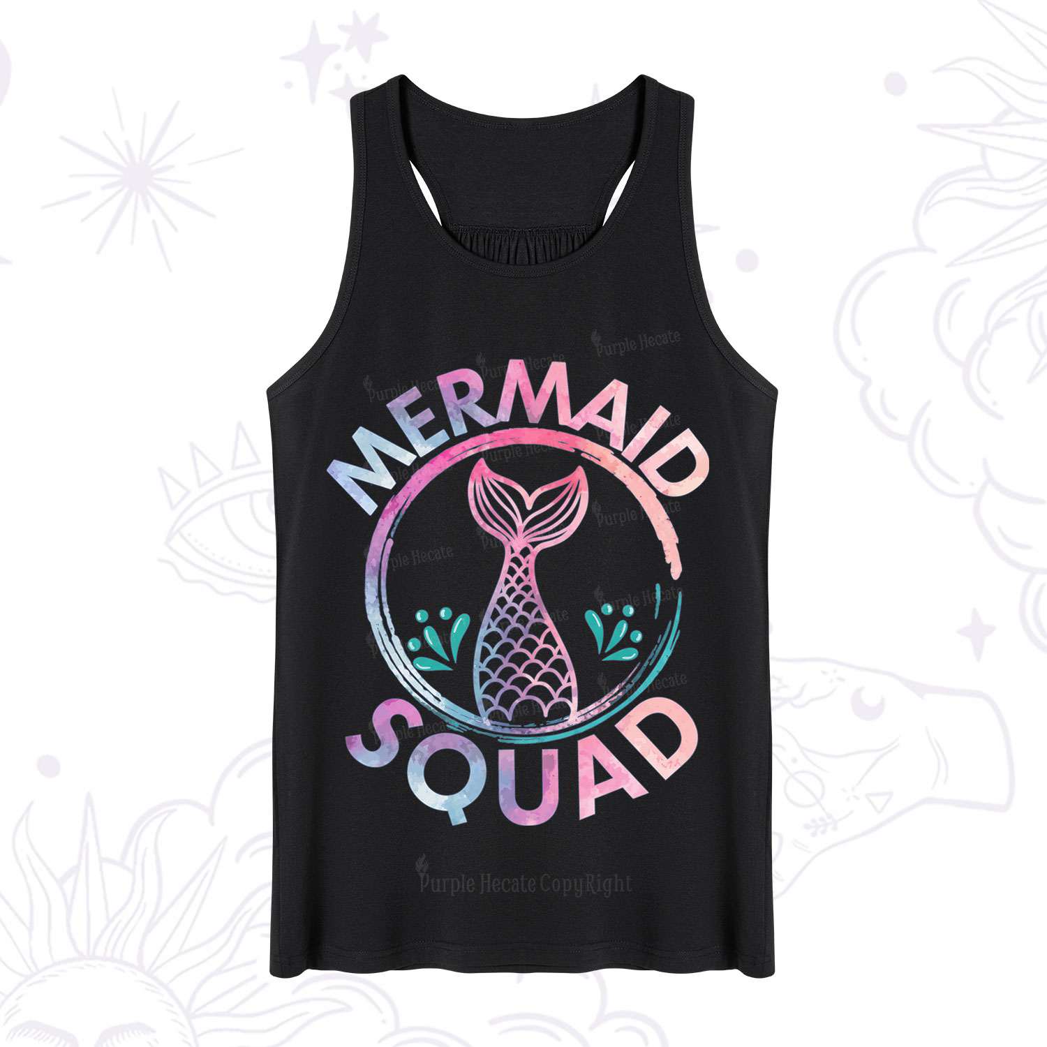 Purplehecate Mermaid Squad Tank