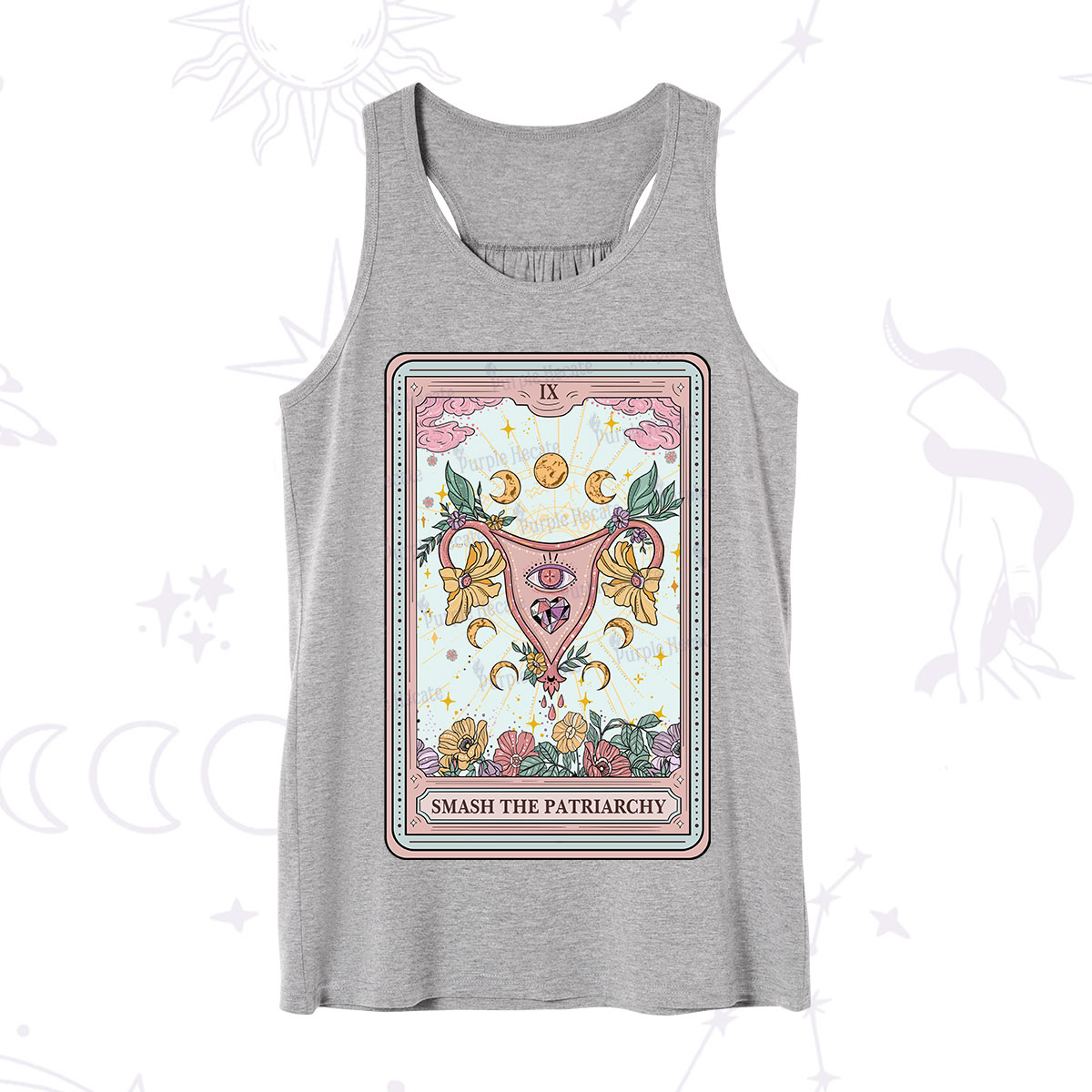 Purplehecate The Smash the Patriarchy Tarot Tank