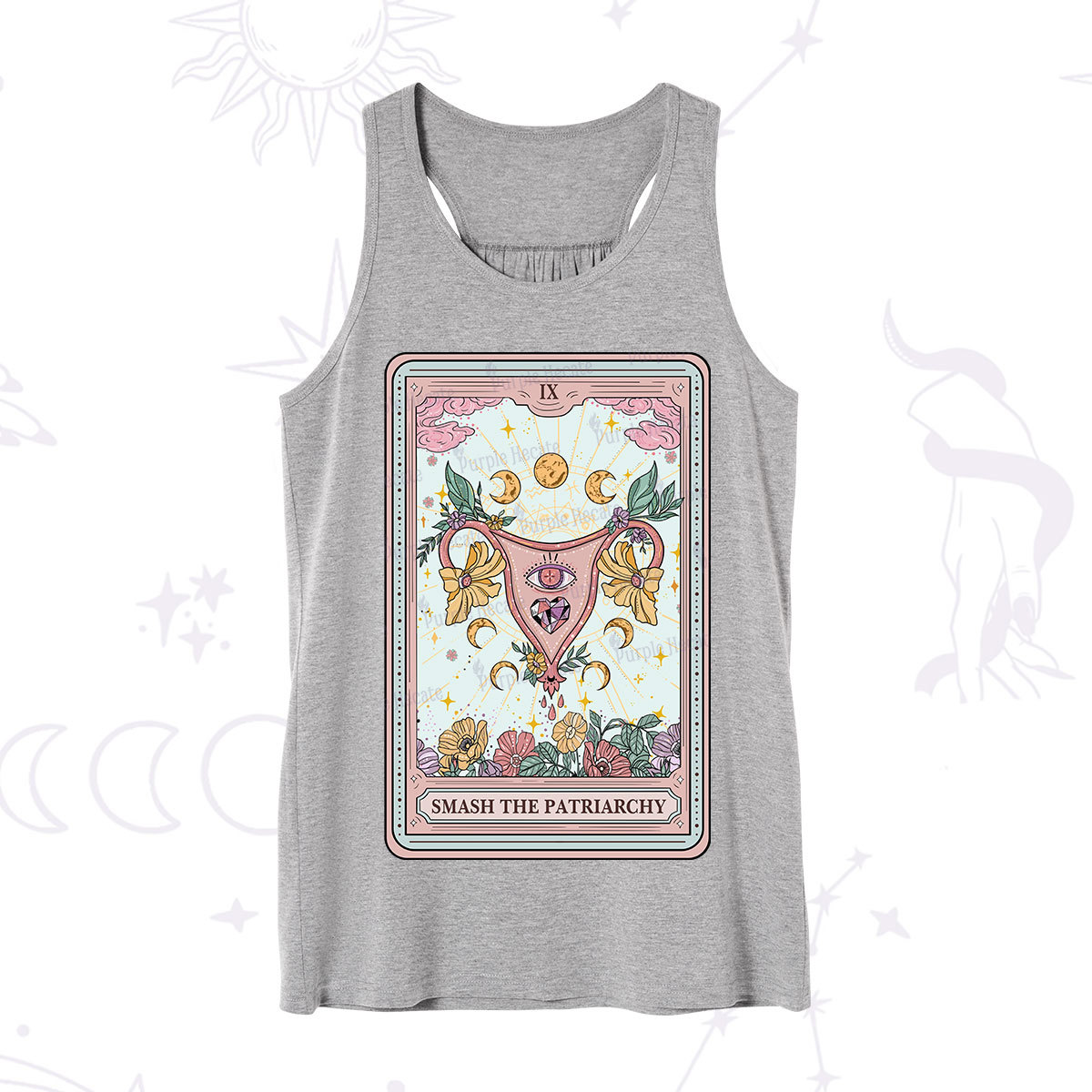 Purplehecate The Smash the Patriarchy Tarot Tank