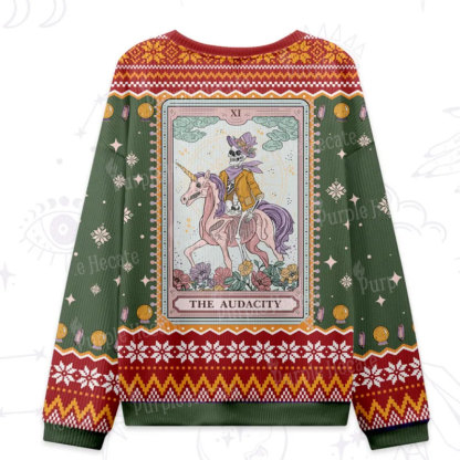 Purplehecate The Audacity Tarot Card Ugly Christmas Sweatshirts