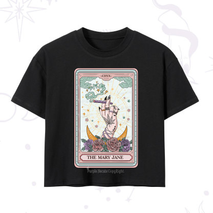Purplehecate The Mary Jane Tarot Crop T-Shirt
